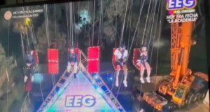 Elías Montalvo: Integrante de «Esto es Guerra» sufre aparatosa caída en vivo