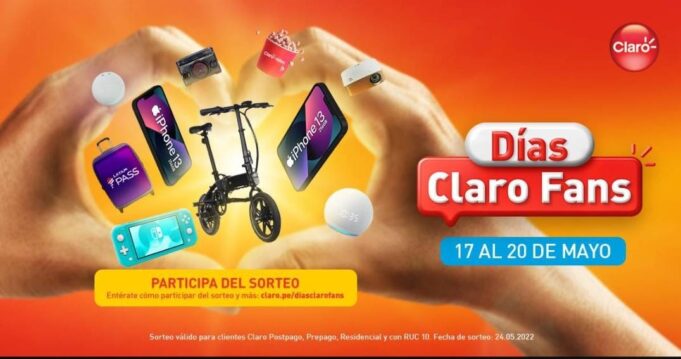Los “Días Claro Fans” llegan con grandes premios y beneficios increíbles del 17 al 20 de mayo.