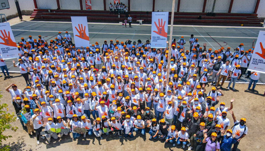 1200 personas en 5 regiones desarrollaron acciones solidarias en el «Día del Voluntario» promovido por Southern Perú