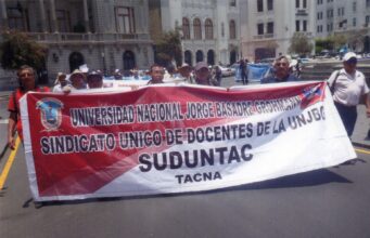 Suduntac: Rechazan violencia y exigen renuncia de Dina Boluarte