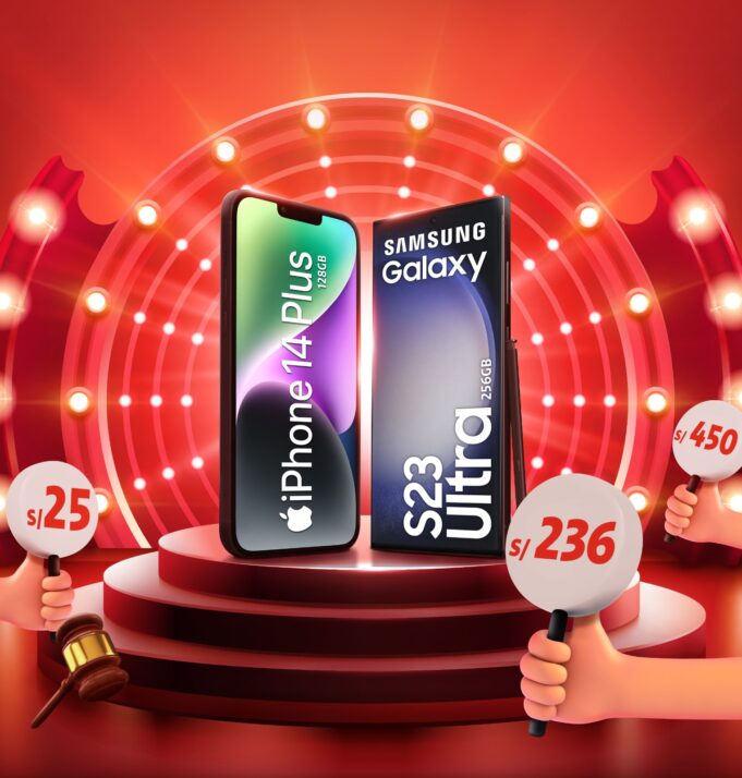 “Antisubasta Claro” permitirá compra de un iPhone 14 Plus 128Gb o un Samsung Galaxy S23 Ultra 256Gb a menor precio