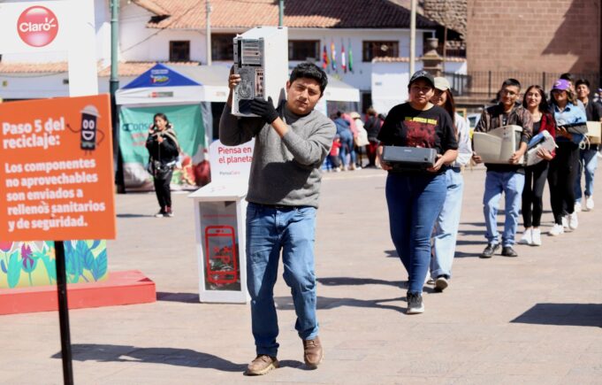 Claro gestionó más de 1,800 toneladas de residuos eléctricos y electrónicos
